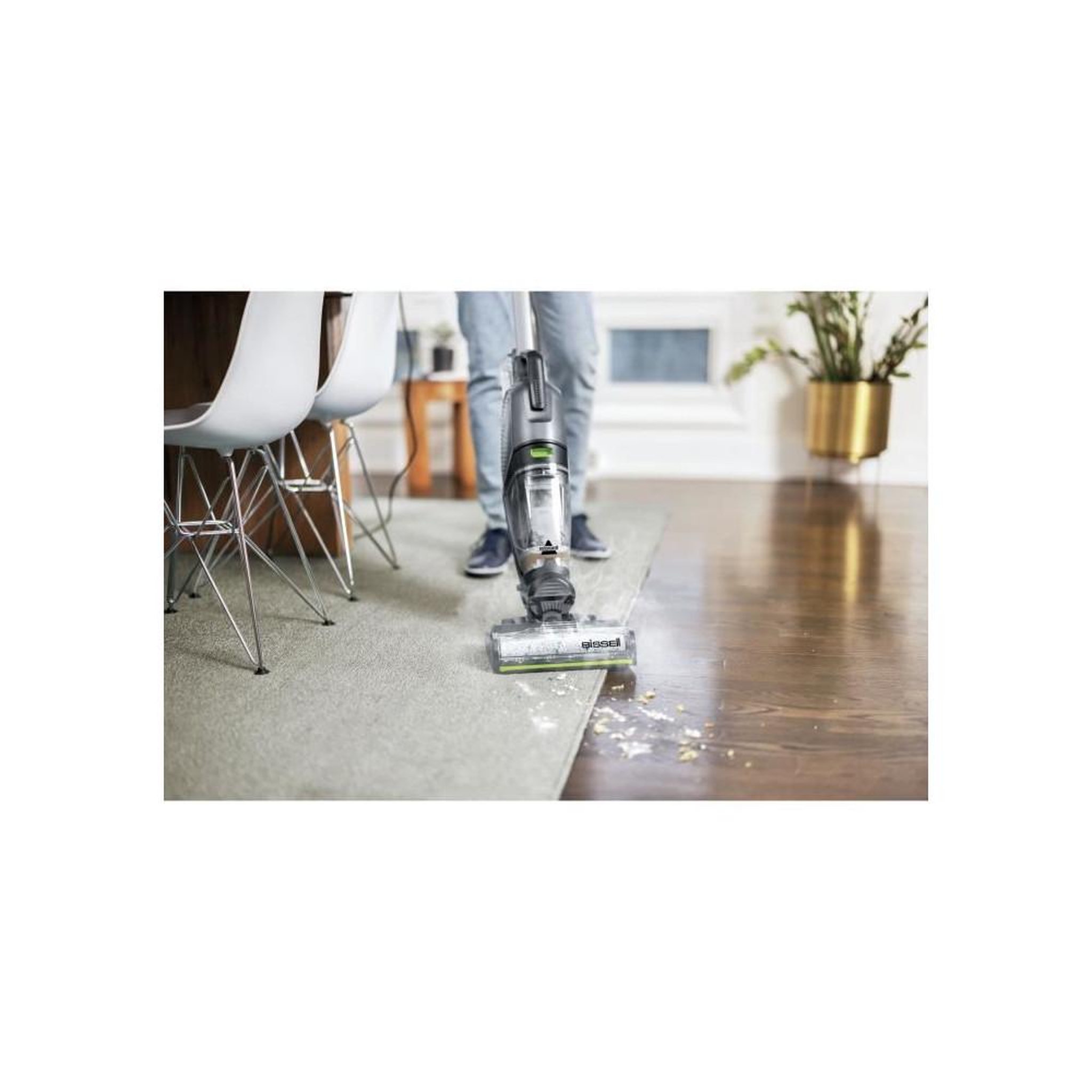 Voir la diapositive 6 : BISSELL Nettoyeur vapeur balai 3en1 filaire 1100w gris - 3527N