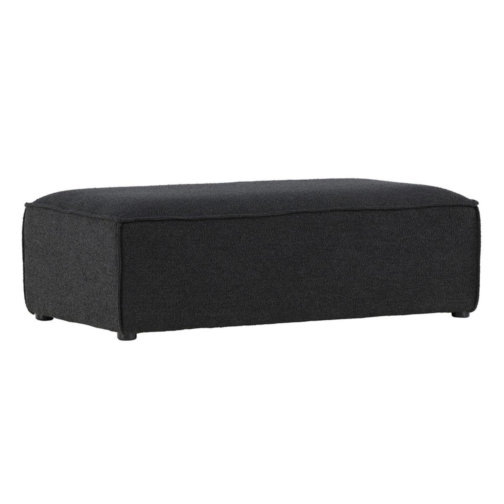Paris Prix Pouf design bouclé  gillholmen  112cm noir