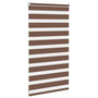 Voir la diapositive 4 : VIDAXL Store zebre marron 90x100 cm largeur du tissu 85,9 cm polyester