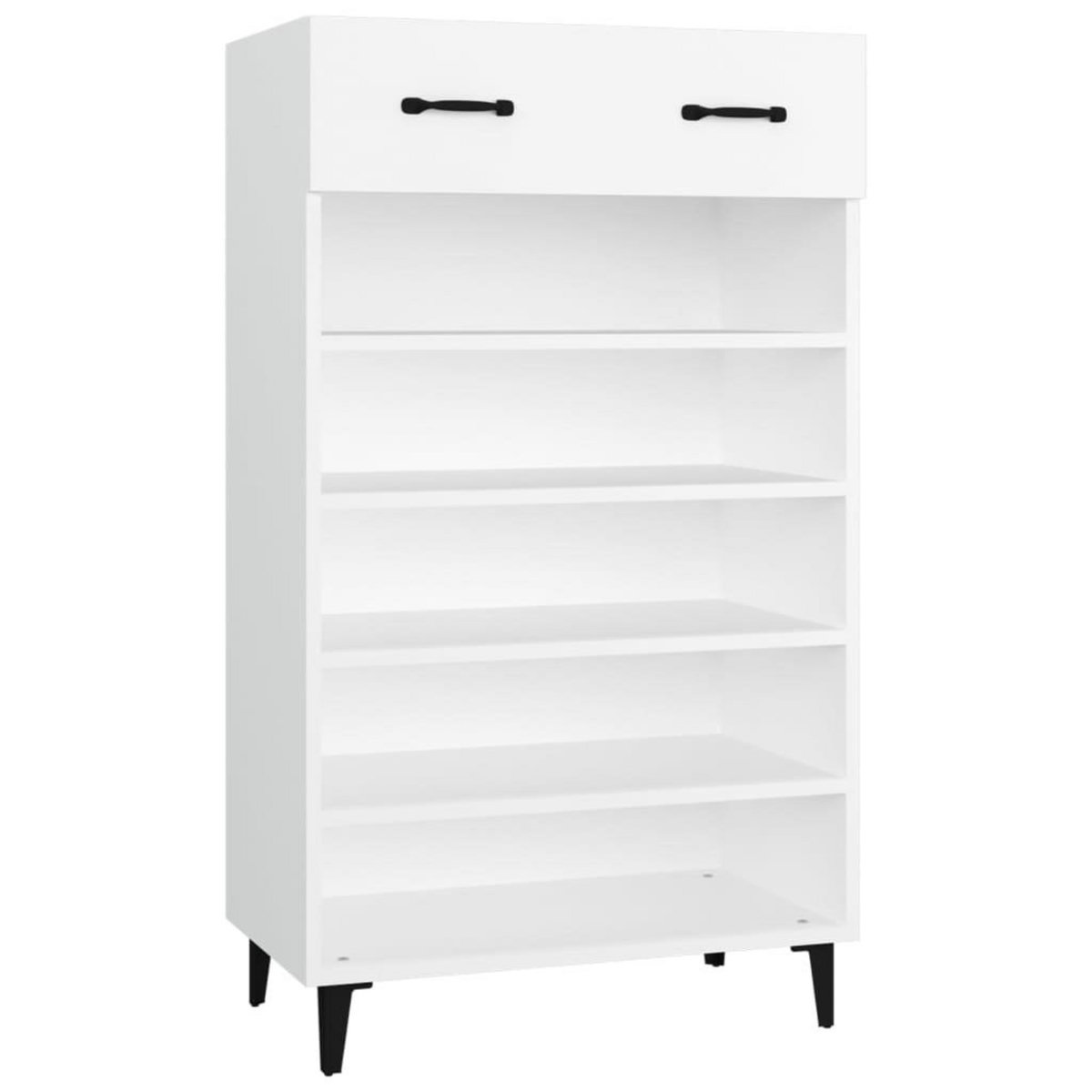 VIDAXL Armoire a chaussures Blanc 60x35x105 cm Bois d'ingenierie