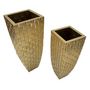 Voir la diapositive 3 : Paris Prix Lot de 2 Vases en Métal  Gliss  99cm Or