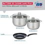 Voir la diapositive 2 : ELO Ensemble de 1 Poêle de cuisson 24 cm et 2 faitouts 20 et 24 cm Elo Prima Brillant