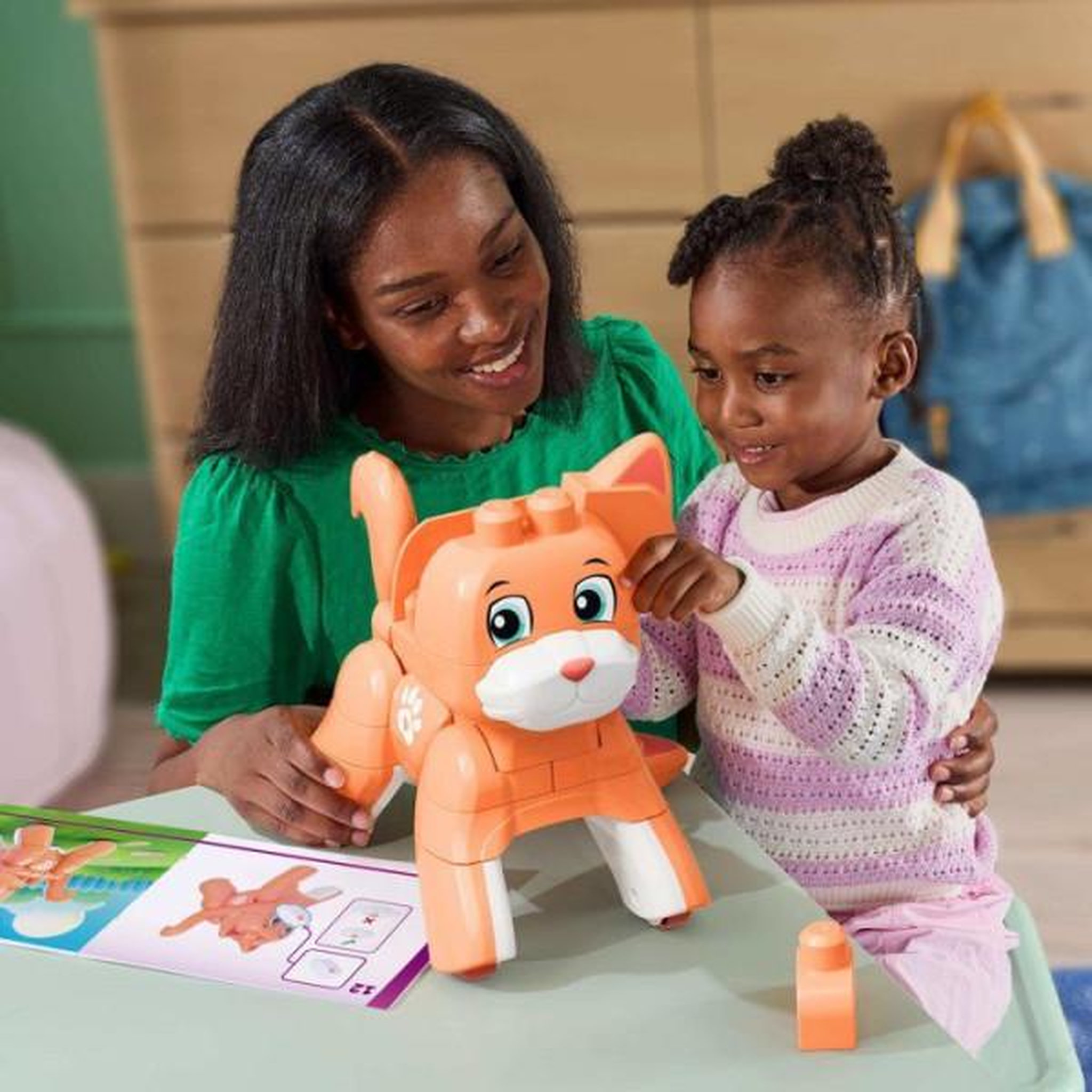Voir la diapositive 6 : MATTEL MEGA BLOKS Fisher-Price - Mon Chaton 3 en 1 à Construire - Plastique - 25 pièces - Dès 3 ans