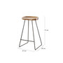 Voir la diapositive 6 : LISA DESIGN Aradia - lot de 4 tabourets de bar - en bois massif d'acacia