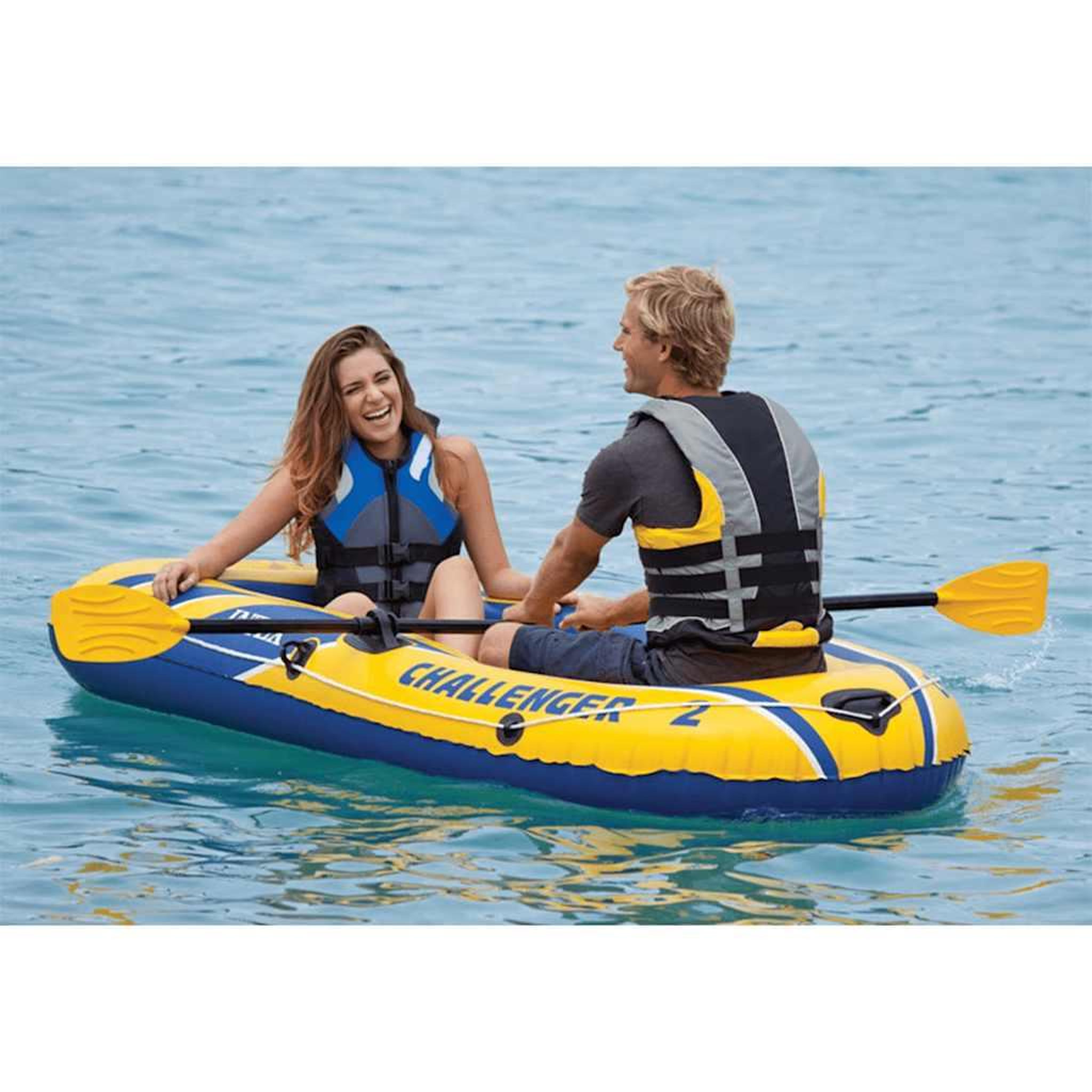 Voir la diapositive 4 : INTEX Intex Ensemble canot pneumatique avec rames et pompe 68367NP