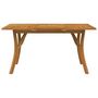 Voir la diapositive 3 : VIDAXL Table de jardin 150x90x75 cm Bois d'acacia solide