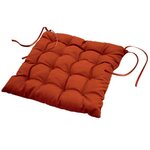 Paris Prix Galette de Chaise Matelassée  Essentiel  40x40cm Terracotta