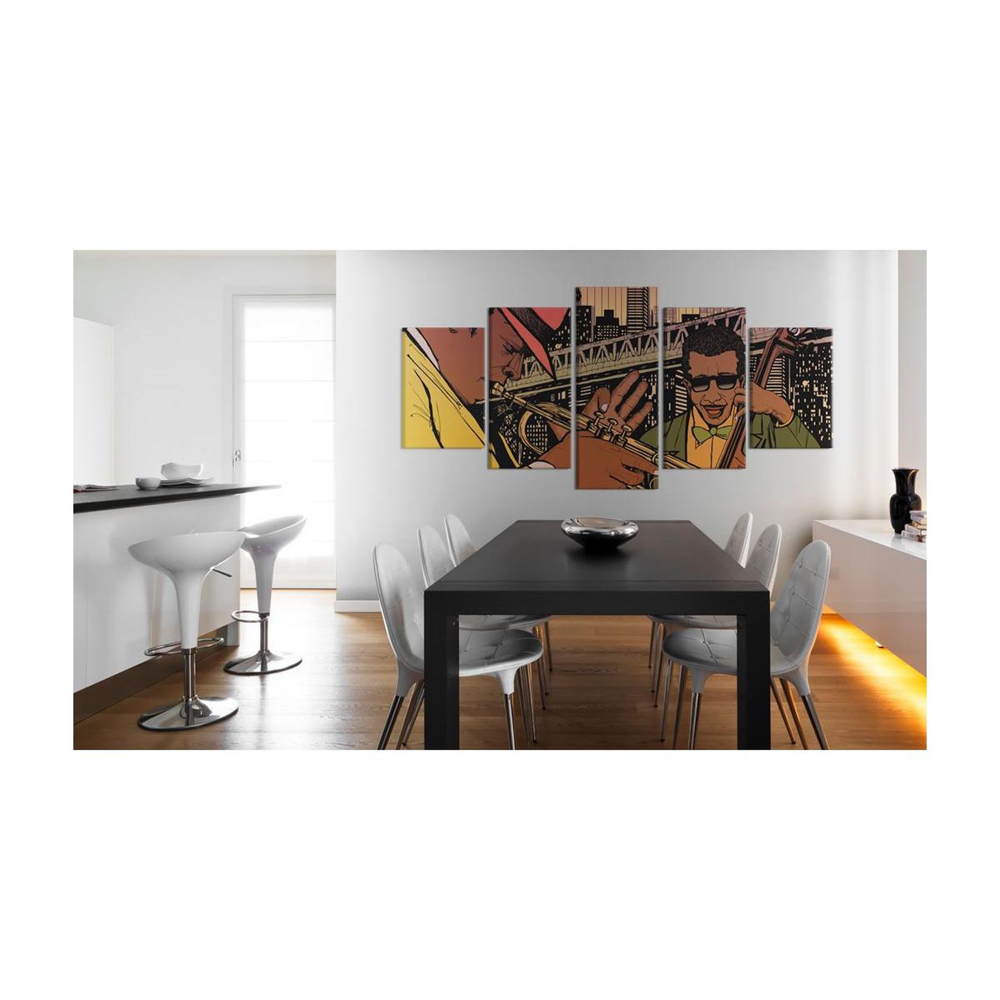 Voir la diapositive 2 : Paris Prix Tableau Imprimé  Jazz à NYC