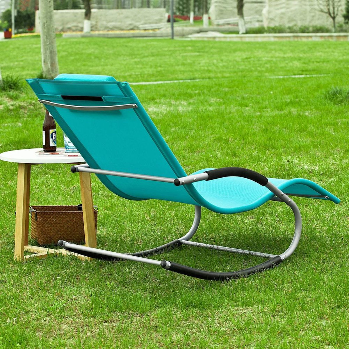 SOBUY SoBuy - Fauteuil À Bascule De Jardin pliable - Moderne - OGS28