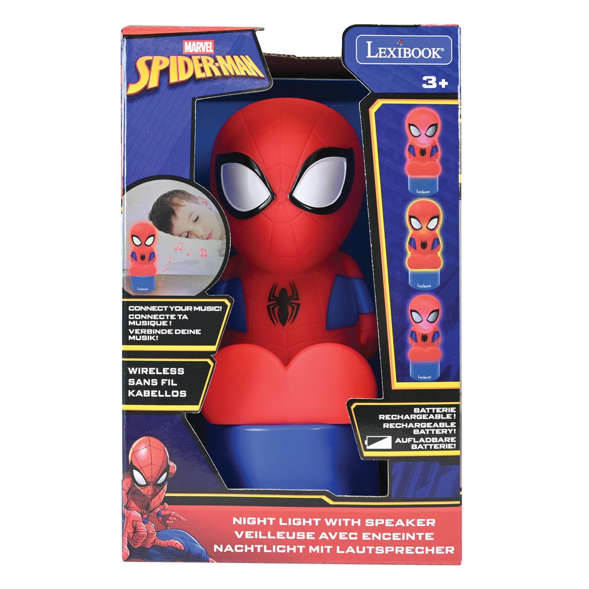 Lexibook Enceinte Bluetooth veilleuse Spiderman