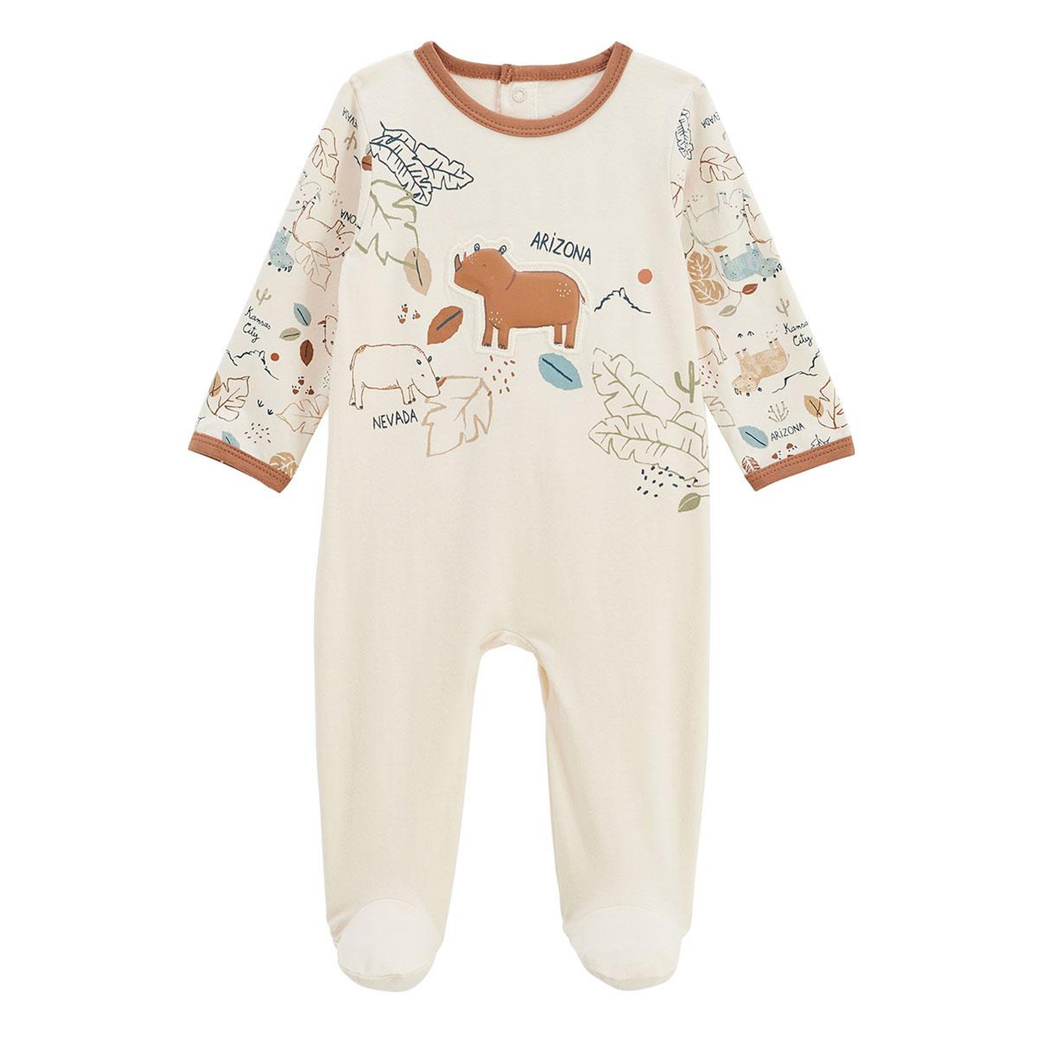 Voir la diapositive 5 : PETIT BEGUIN Lot de 2 pyjamas bébé kansas city