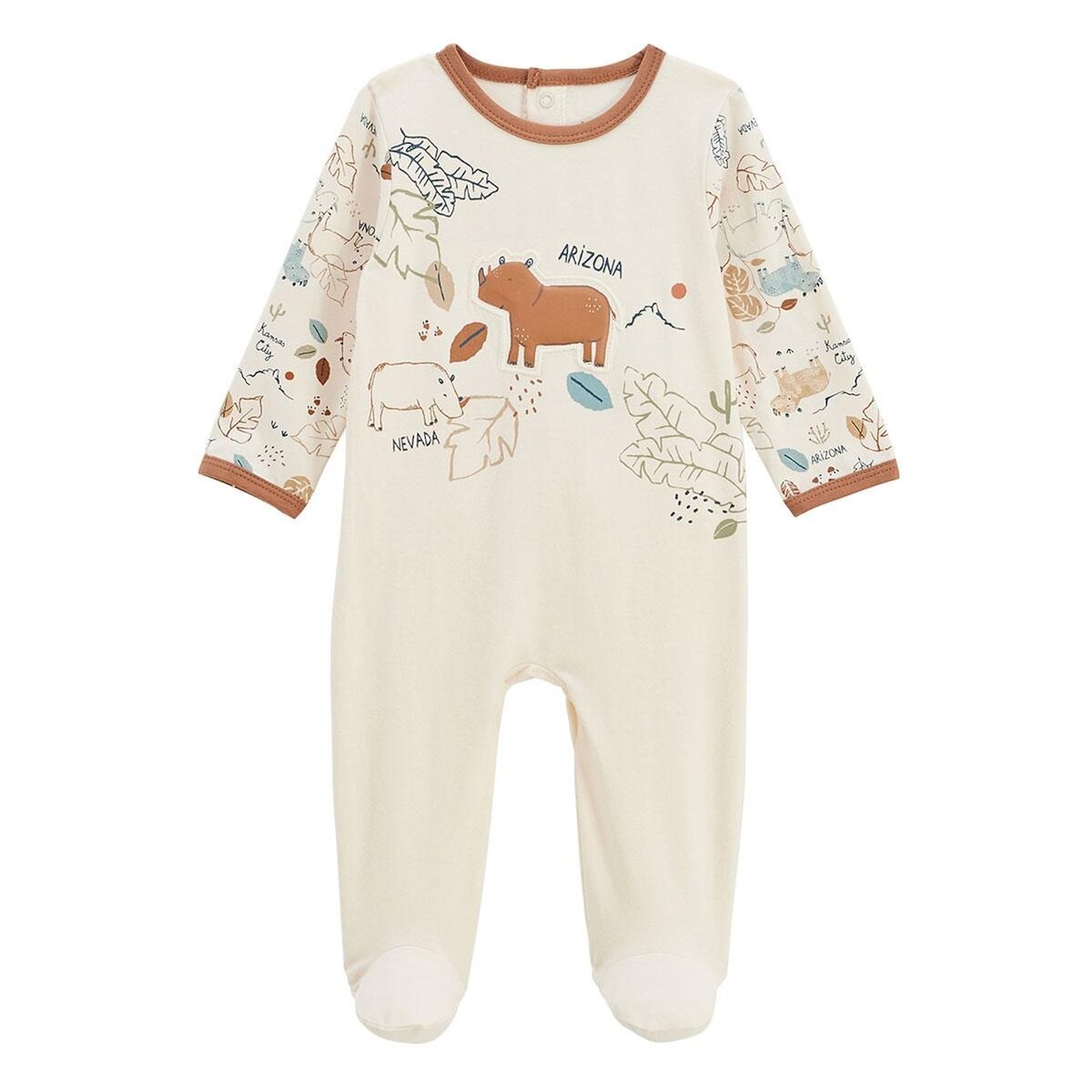 Petit Béguin Lot de 2 pyjamas bébé Kansas City