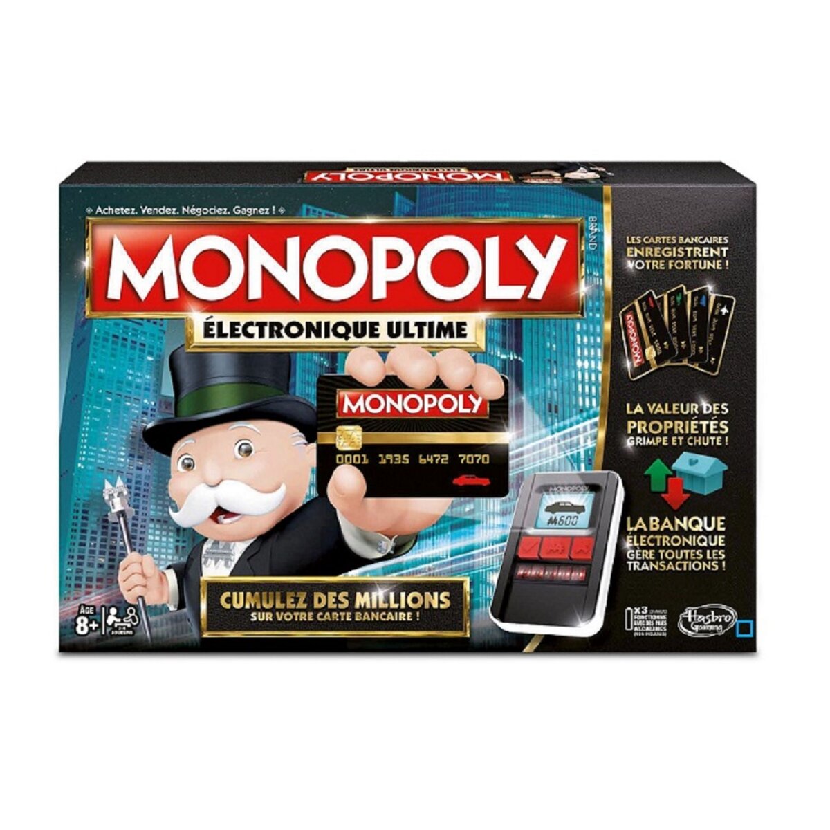 HASBRO Jeu Monopoly électronique ultime