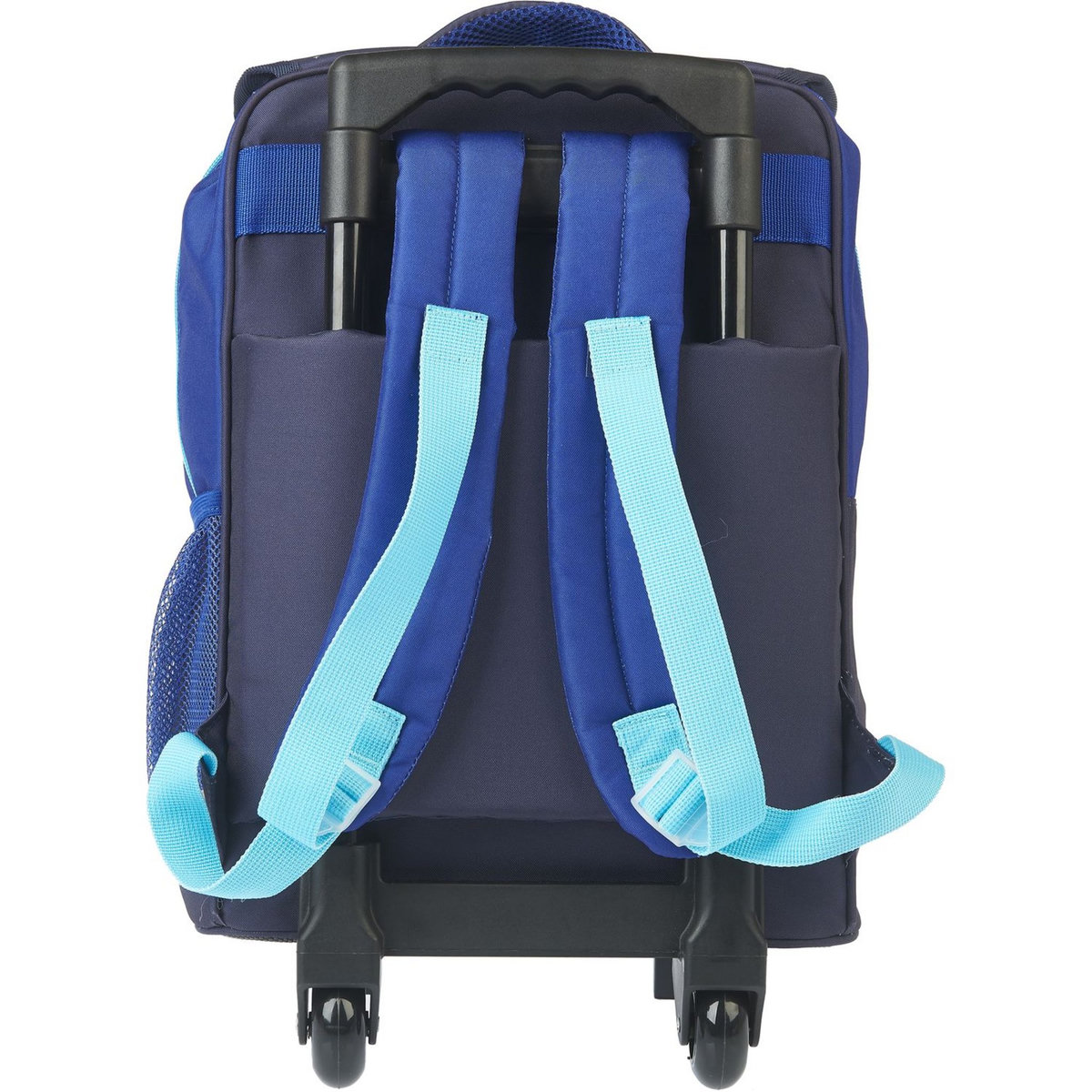 AUCHAN Sac à dos à roulettes bleu ESPACE