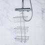 Voir la diapositive 2 : Paris Prix Serviteur de Douche 3 Niveaux  Filaire Basic  59cm Chrome