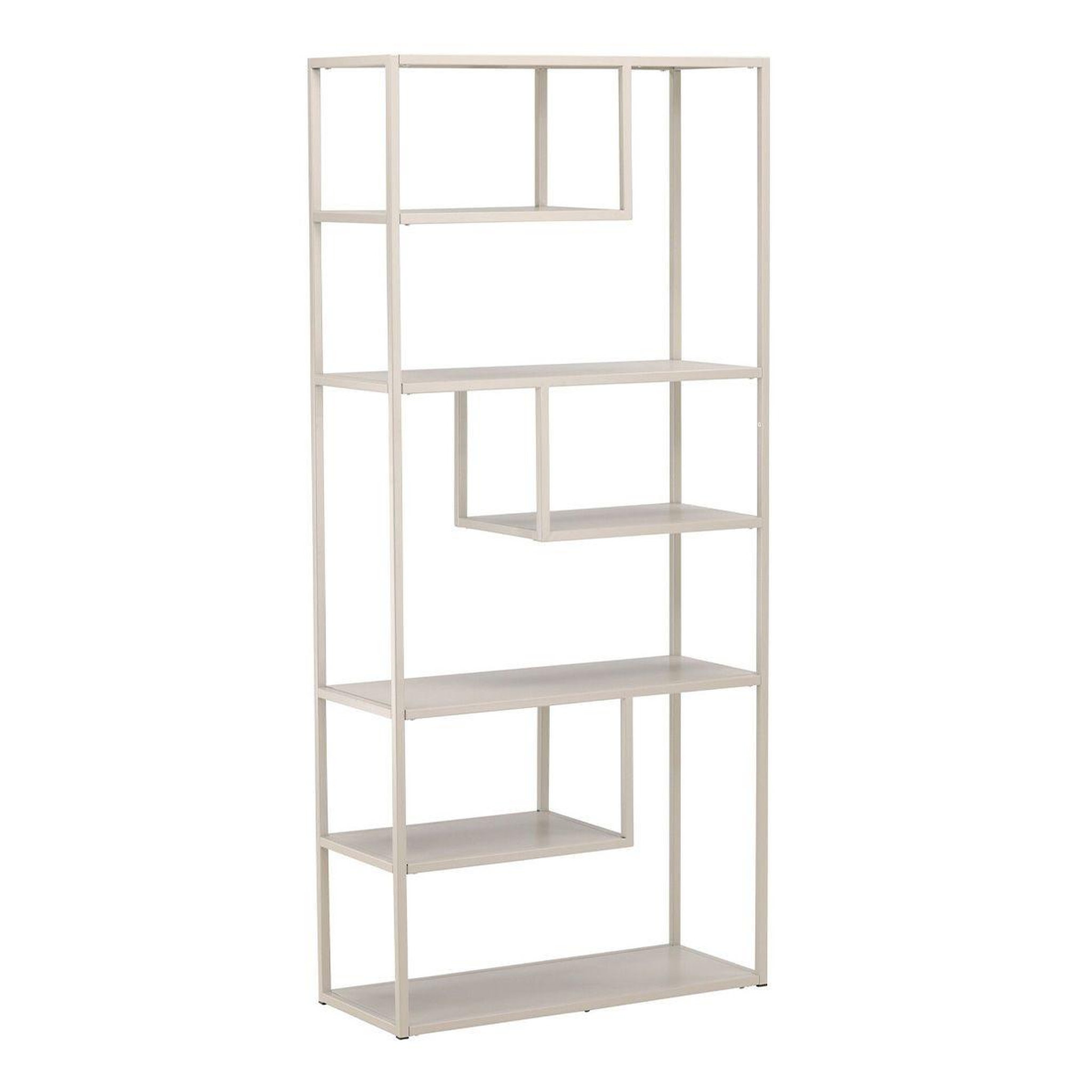 Paris Prix Étagère Bibliothèque 6 Niveaux  Staal  188cm Beige