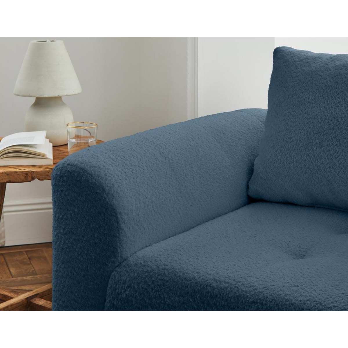 LISA DESIGN Rune - fauteuil - en tissu bouclette