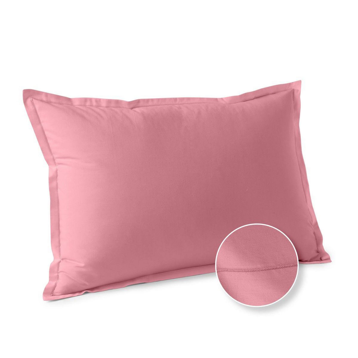 ACTUEL Taie d'oreiller unie en coton 57 fils - collection permanente