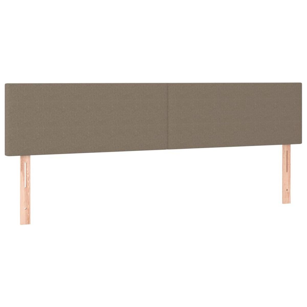 VIDAXL Tete de lit a LED Taupe 200x5x78/88 cm Tissu