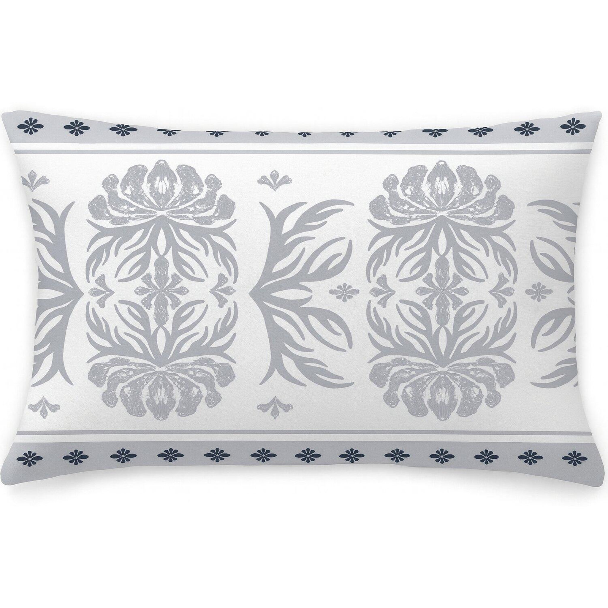 Voir la diapositive 5 : Les Ateliers du Linge Coussin imprimé 100%coton folk