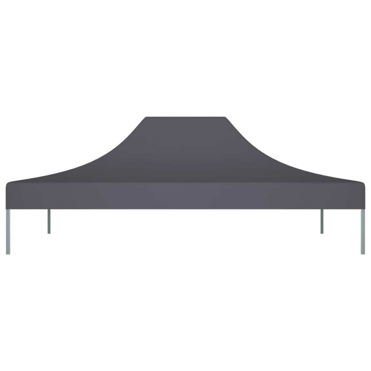 VIDAXL Toit de tente de reception 4x3 m Anthracite 270 g/m^2