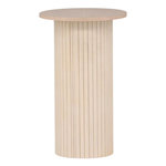 Paris Prix Table d'Appoint Design Nervuré  Bianca  65cm Naturel