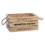 Voir la diapositive 4 : ATMOSPHERA Lot de 3 Cagettes en Bois  Brothers  35cm Naturel