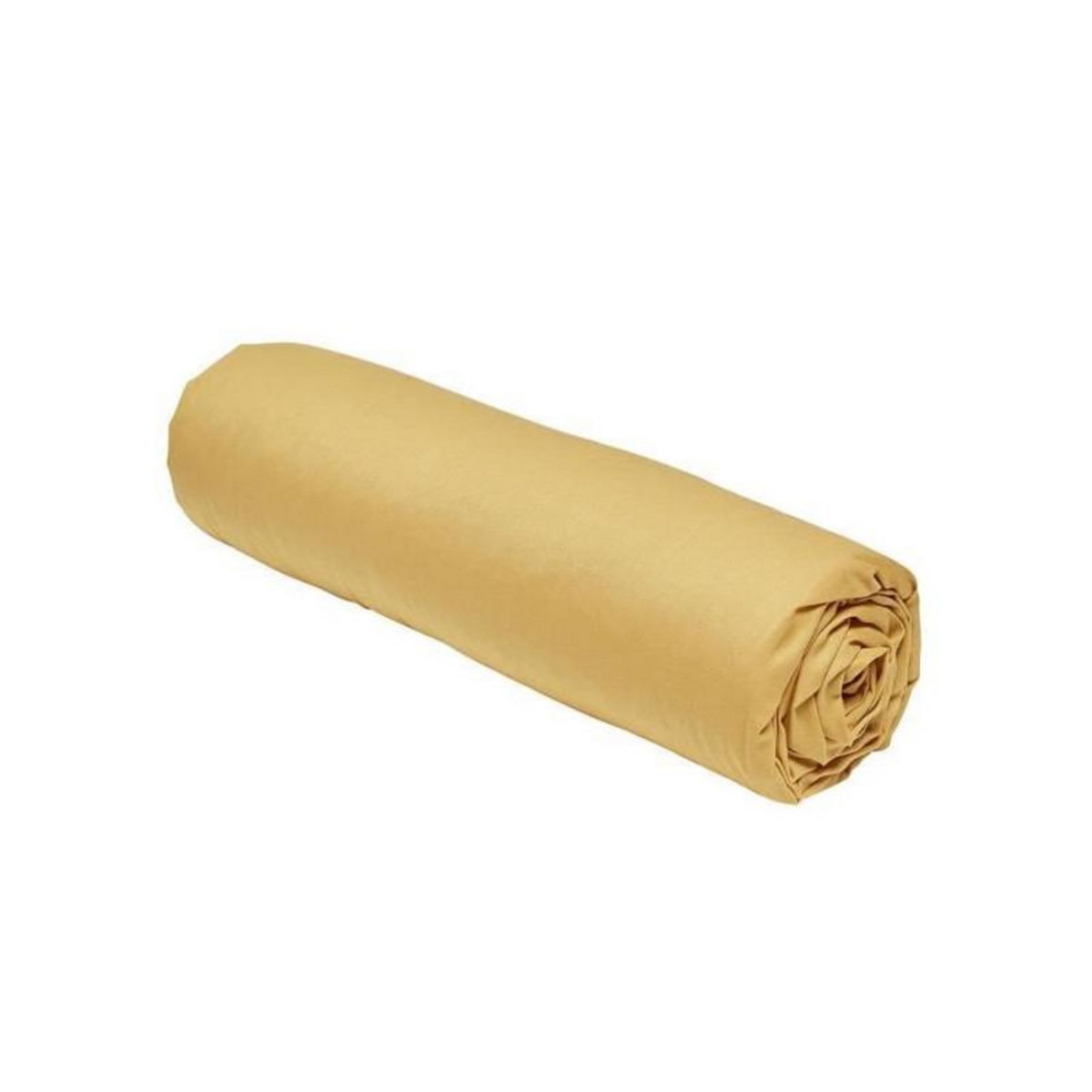 Today Drap housse TODAY Essential - 140 x 190 cm - 2 personnes - 100% Coton uni - Ocre