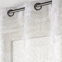 Voir la diapositive 2 : Paris Prix Rideau Voilage à Œillets Imprimé  Majestia  140x280cm Blanc