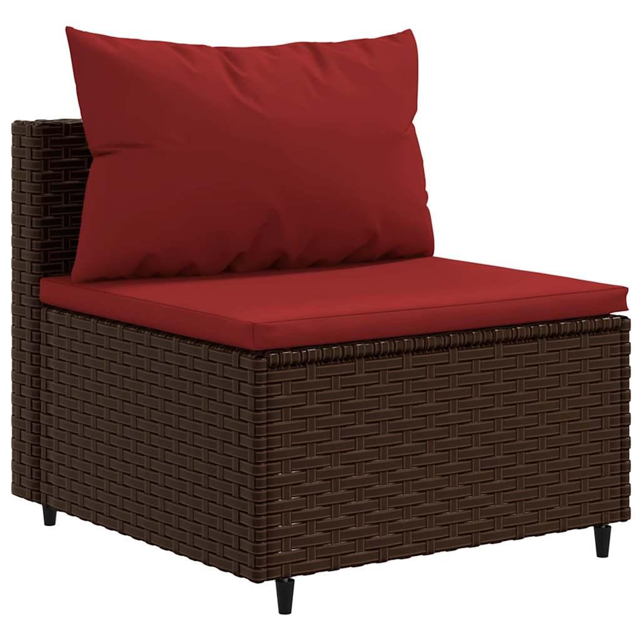 Voir la diapositive 4 : VIDAXL Salon de jardin avec coussins 7 pcs marron resine tressee