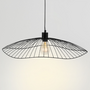 Voir la diapositive 2 : ID MARKET Suspension filaire en métal noir diamètre 60 cm