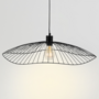 Voir la diapositive 2 : ID MARKET Suspension filaire en métal noir diamètre 60 cm