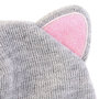Voir la diapositive 2 : Paris Prix Bonnet Enfant  Chat  21cm Gris & Rose