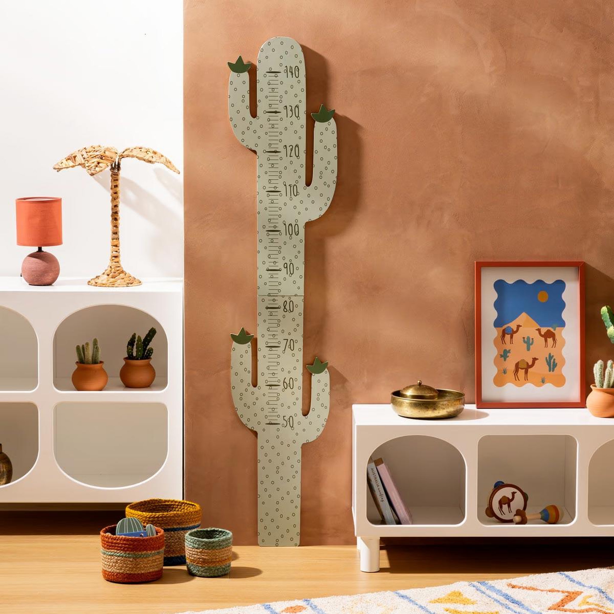 Voir la diapositive 5 : Atmosphera Kids Toise enfant  cactus  140cm vert