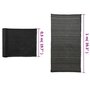 VIDAXL Filet brise-vue PEHD 1x10 m Noir 150 g/m^2