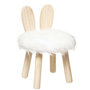Voir la diapositive 1 : Atmosphera Kids Tabouret Enfant Lapin  Forêt  38cm Blanc