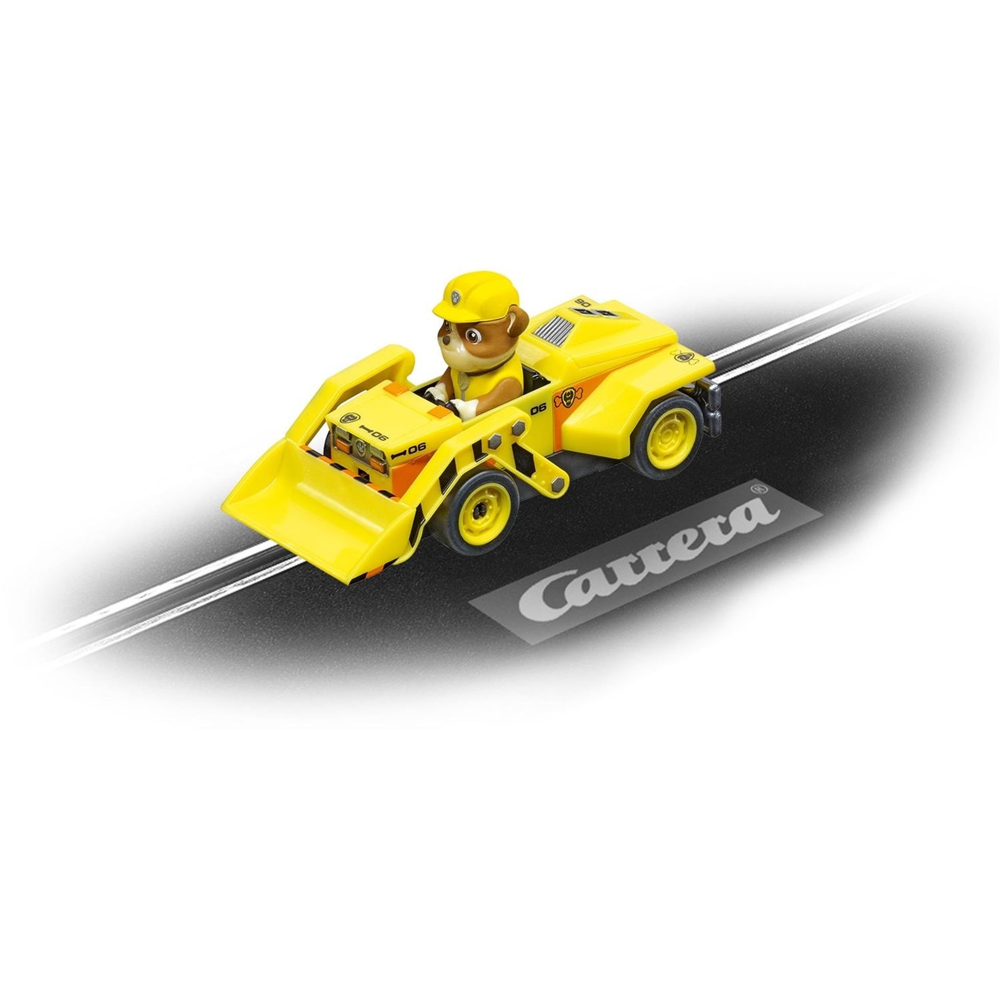 Carrera FIRST Paw Patrol Véhicule avec figurine Rubble
