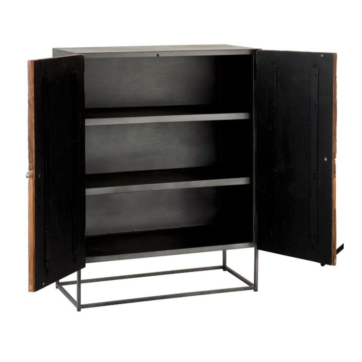 Paris Prix Commode 2 Portes en Bois  Shanil  111cm Marron