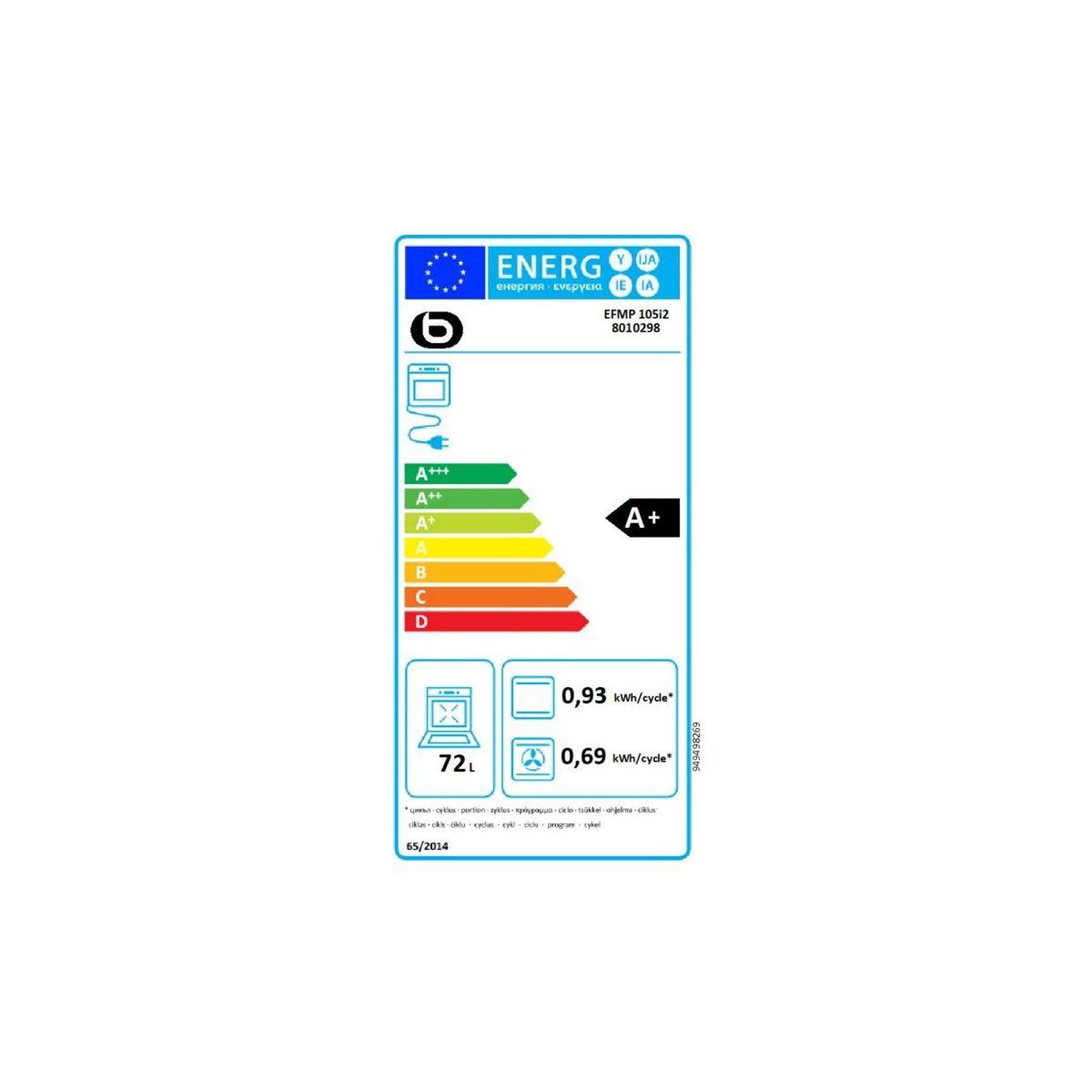 Voir la diapositive 6 : ESSENTIEL B Four encastrable efmp 105i2