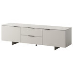 BEST MOBILIER Canterbury - meuble tv - 2 tiroirs et 2 portes - beige - 180 cm. Coloris disponibles : Beige