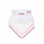 Voir la diapositive 2 : Paris Prix Lot de 2 Bavoirs Bandana  Ciel  41cm Rose