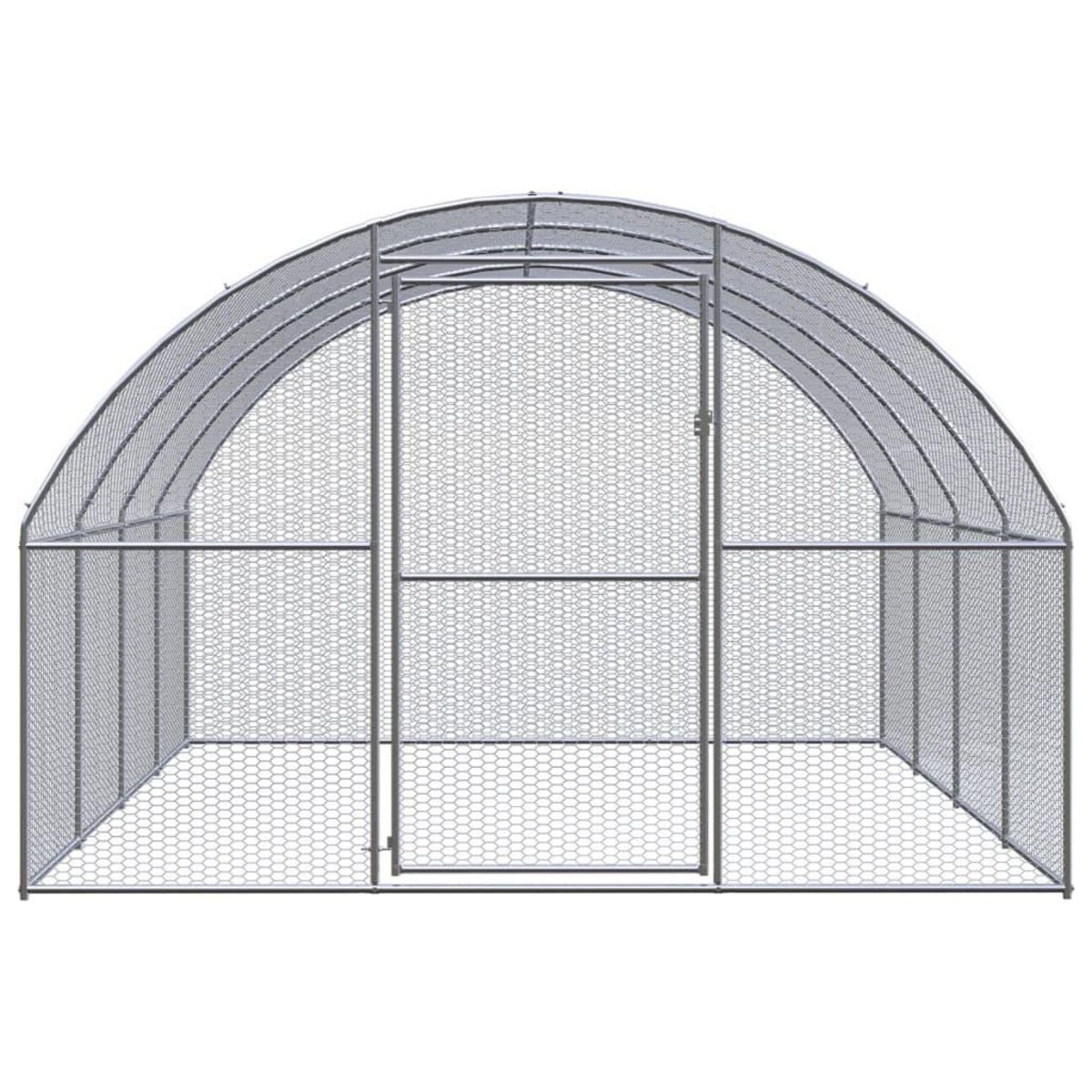 VIDAXL Poulailler d'exterieur 3x4x2 m Acier galvanise