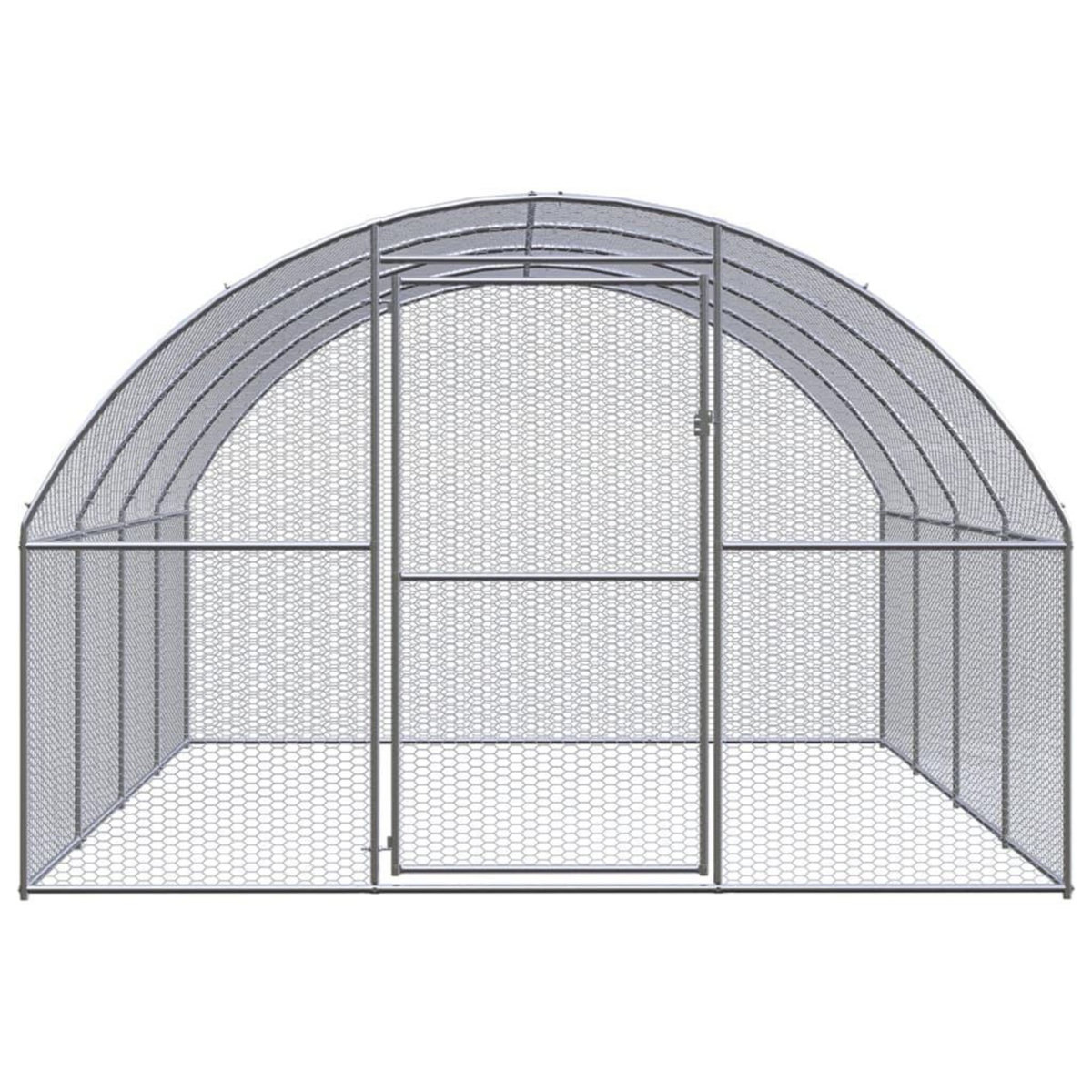 VIDAXL Poulailler d'exterieur 3x4x2 m Acier galvanise