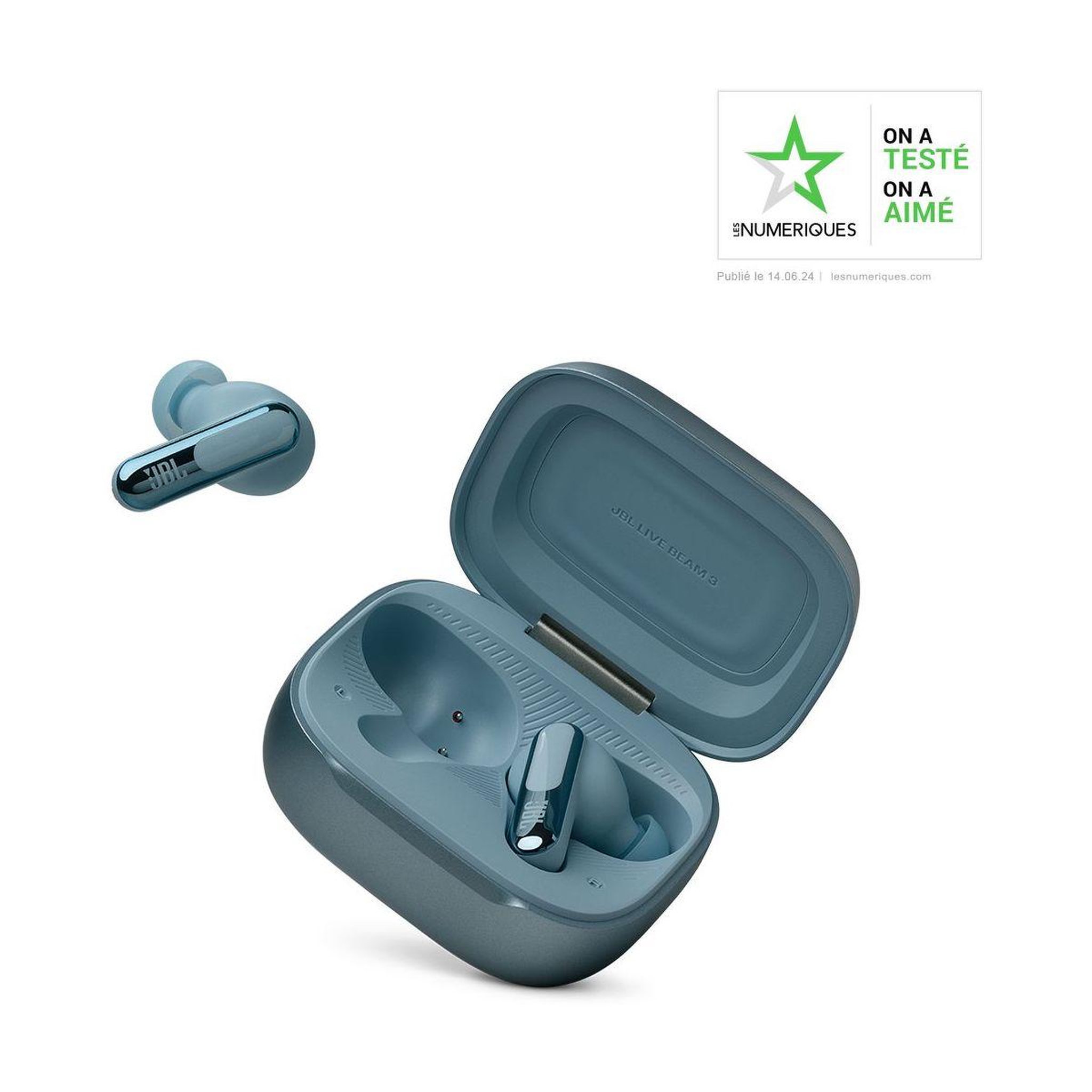 Voir la diapositive 2 : JBL Ecouteurs Live Beam 3 Bleu