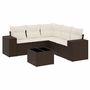 Voir la diapositive 2 : VIDAXL Salon de jardin avec coussins 6 pcs marron resine tressee