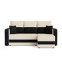 Voir la diapositive 1 : BEST MOBILIER Harvey - canapé panoramique en u 7 places convertible avec coffre en tissu bicolore
