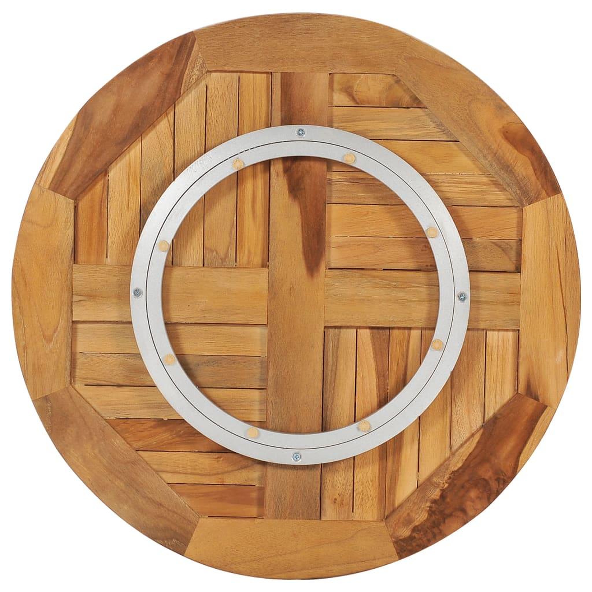 Voir la diapositive 2 : VIDAXL Disque de table rotatif bois de teck solide