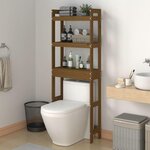 VIDAXL Etagere de toilette Marron miel 63x26x171 cm Bois de pin massif