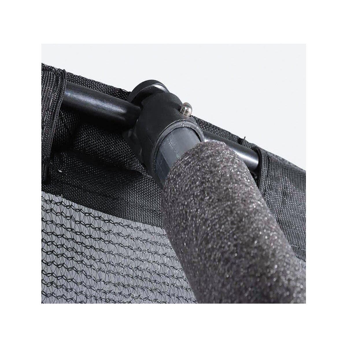 Habitat et Jardin Trampoline avec filet intérieur  jumper  - Ø 4,25 m - Gris