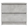 Voir la diapositive 3 : VIDAXL Table de chevet Gris beton 50x39x43,5 cm Agglomere